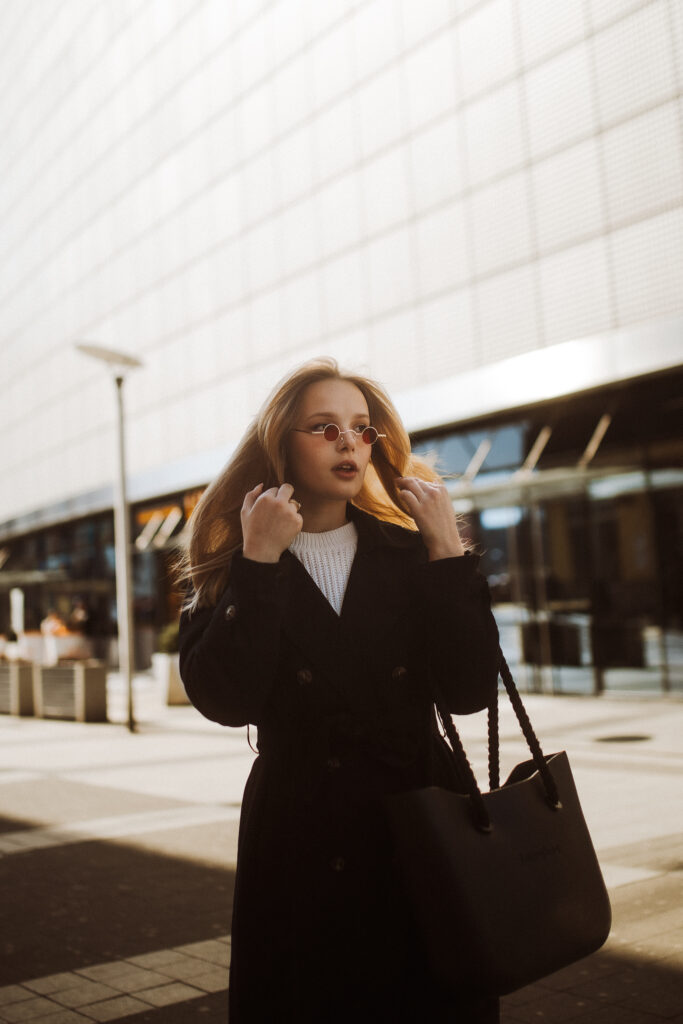 sesja kobieca miejska w stylu retro fotograf vintage Śląsk